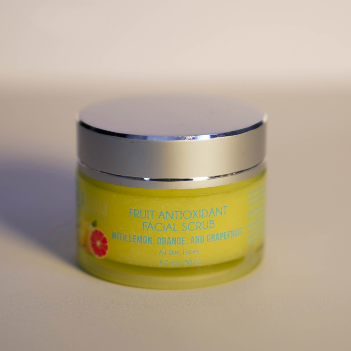 Aquam Fruit Antioxidant Facial Scrub with lemon, orange and grapefruit